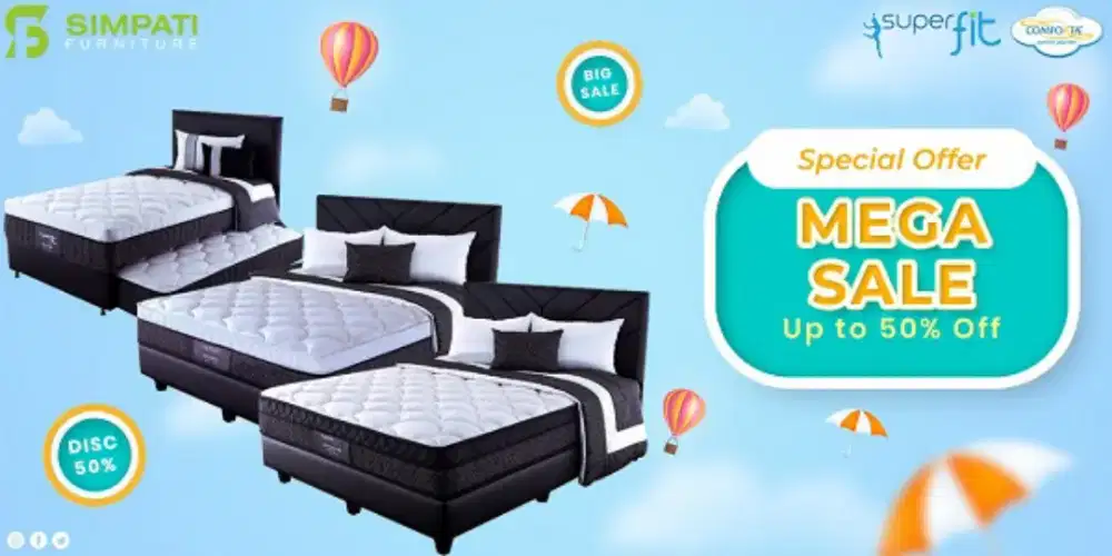 kasur Comforta super fit ready semua ukuran