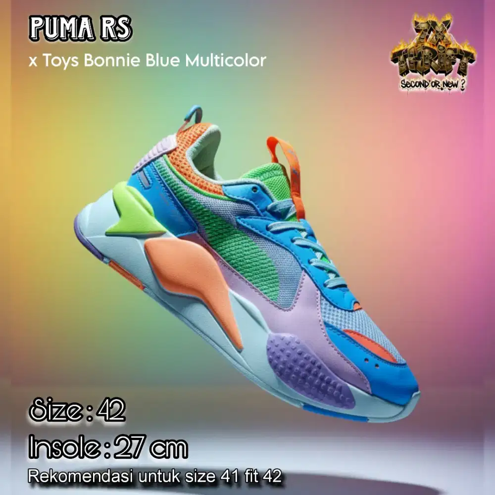 SEPATU SNEAKERS PRIA/WANITA RUNNING/OLAHRAGA PU MA BLUE MULTICOLOR