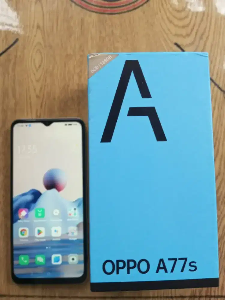 Oppo A77s, Normal semua no minus ya, Ram 8/128 GB, Fullset