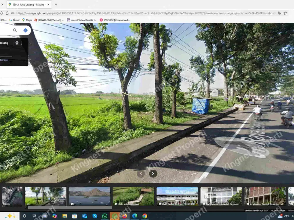 Jual tanah jalan raya propinsi singosari malang