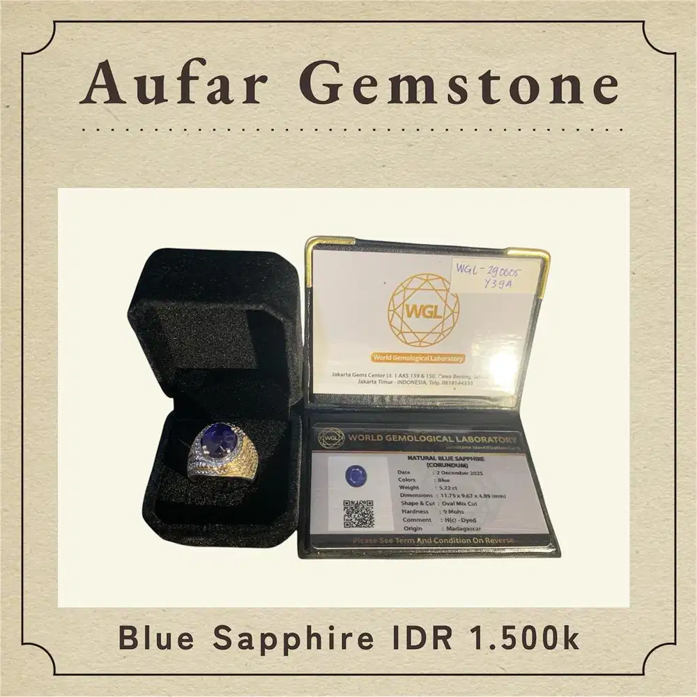 Natural Blue Sapphire / Safir