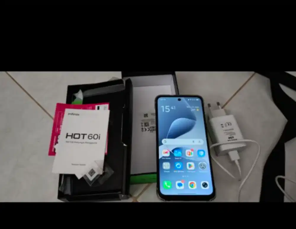 INFINIX HOT 60i 16GB/256GB BLACK BARU PAKAI FULLSET