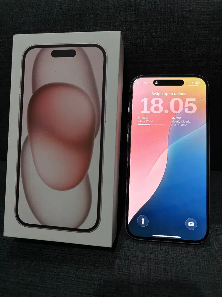 iPhone 15 128GB Pink Resmi