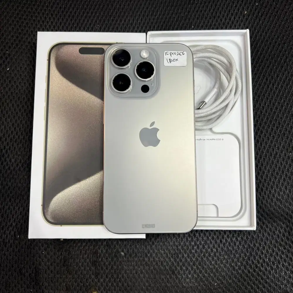 iphone 15 pro 256gb garansi resmi mulus like new cc rendah bh 91
