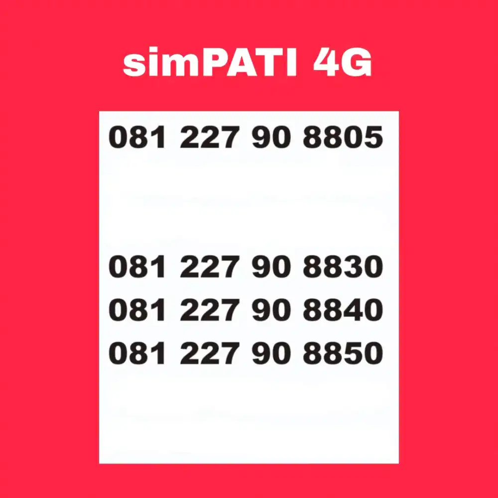 Nomor cantik simpati murah