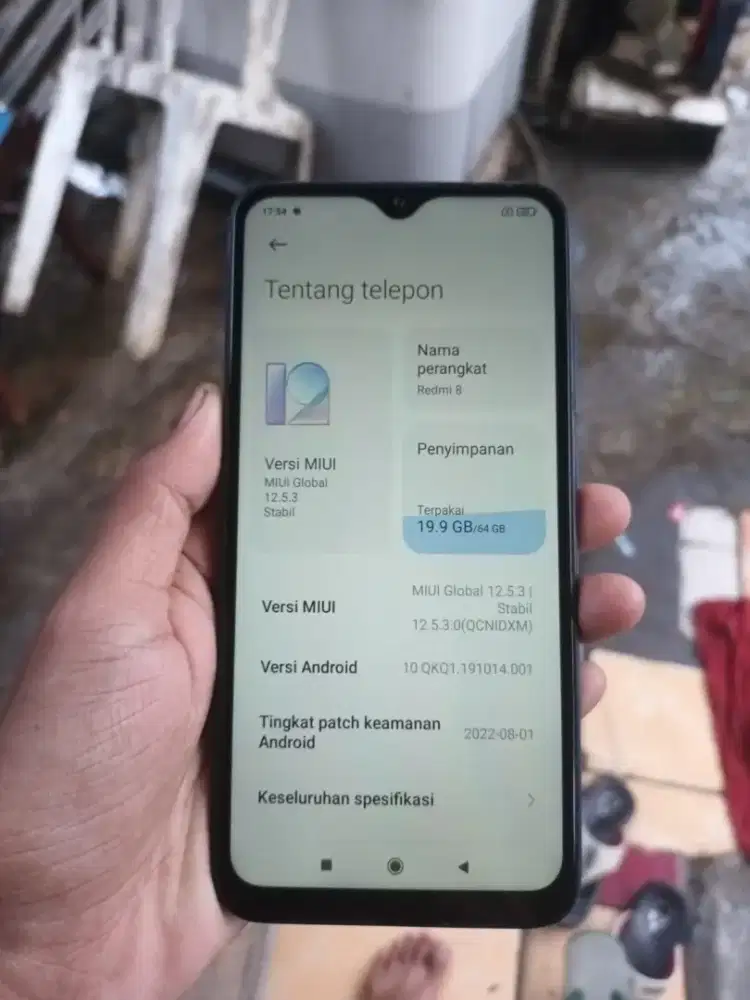 Blm ketemu yang jelas punya hp redmi 8 4/64