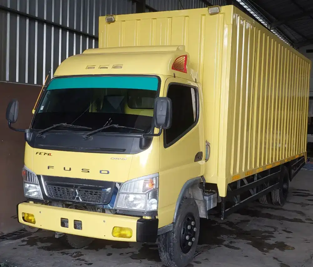 Colt Diesel Canter 6 ban FE 74 Long 2024 Box Besi Super Istimewa