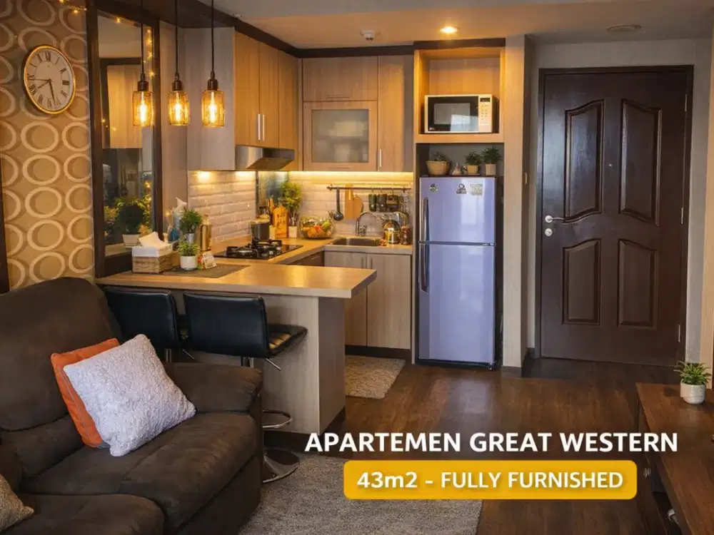 Tinggal Nyaman di Great Western Resort | Apartemen 2BR Fully Furnished | High Floor