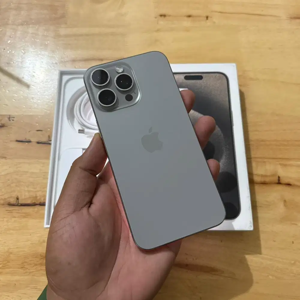 iPhone 15 PRO MAX 512GB Natural Titanium Eks Garansi Resmi indonesia