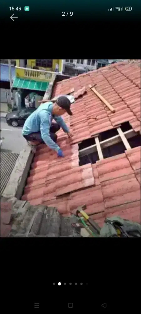 Atap bocor kanopi atap bajarigan terpasang dll bergaransi