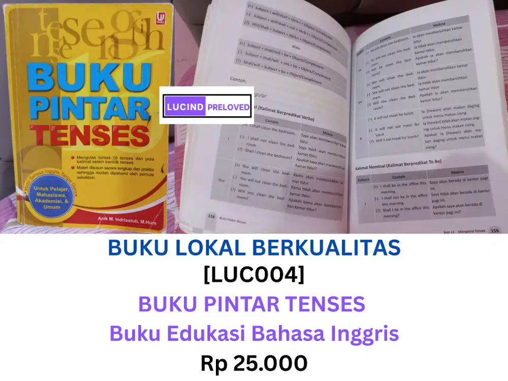 [LUC004] BUKU PINTAR TENSES