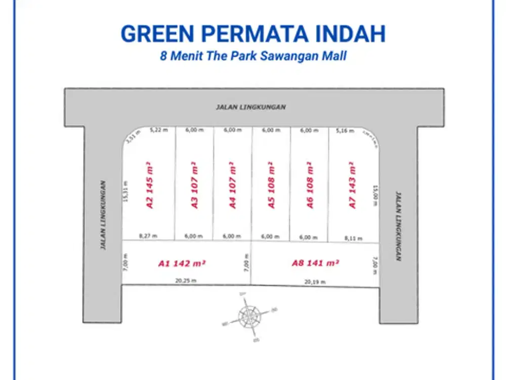 Kavling Murah, 8 Menit The Park Sawangan Mall, SHM