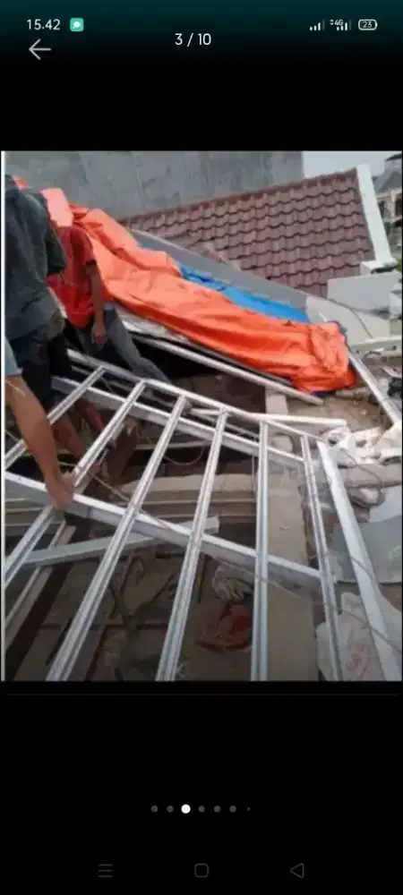 Atap bocor kanopi atap bajarigan terpasang dll bergaransi