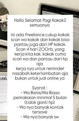 OPEN FREELANCE REAL AMANAH URGENTLY NEEDED