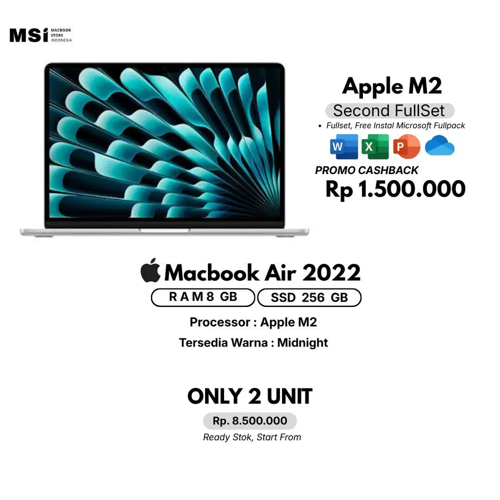MACBOOK AIR 2022 RAM GB SSD 256 GB