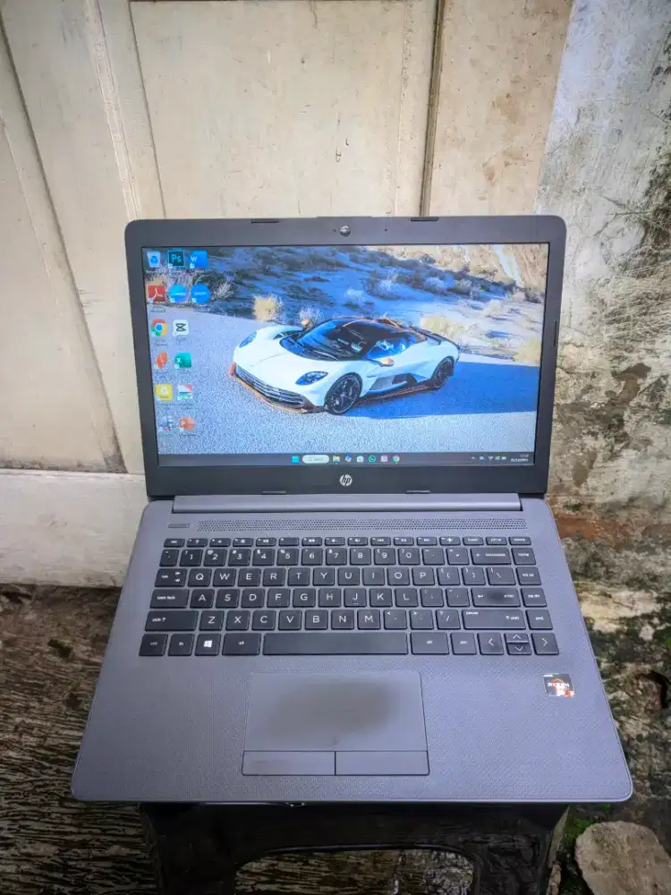 Laptop HP Ryzen 3, RAM 8GB SSD 512GB, Windows 11 Pro, Mulus,Siap Pakai