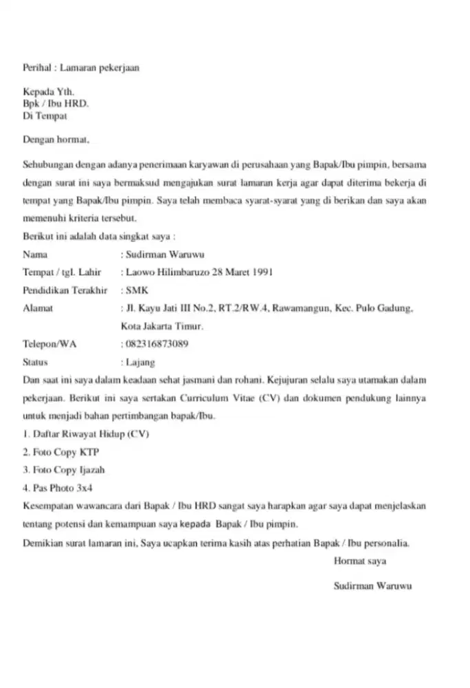 Mencari pekerjaan, yang halal, kerja apa aja bisa asal bukan minggu