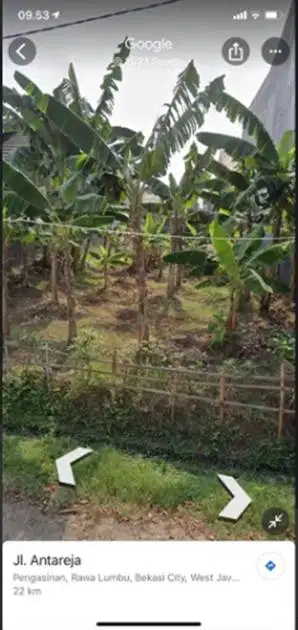Jual cepat tanah Jalan Antareja, Pengasinan, Rawalumbu, Bekasi Timur.