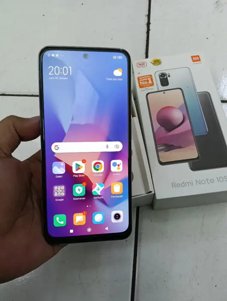 Redmi note 10s ram 8/128gb fullset ori