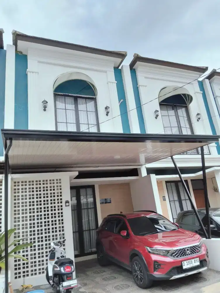 Kanopi alderon single layer+plafon pvc list profil talang air