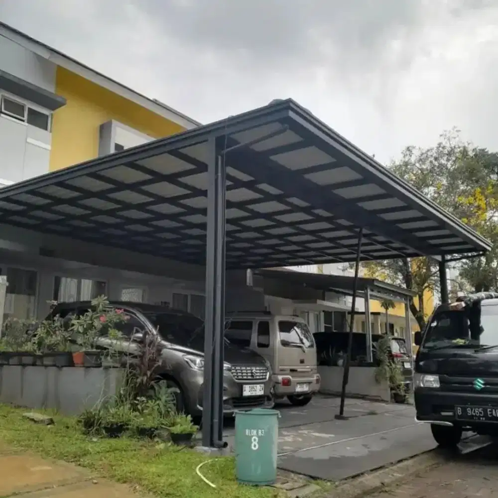 Pasang kanopi baja ringan