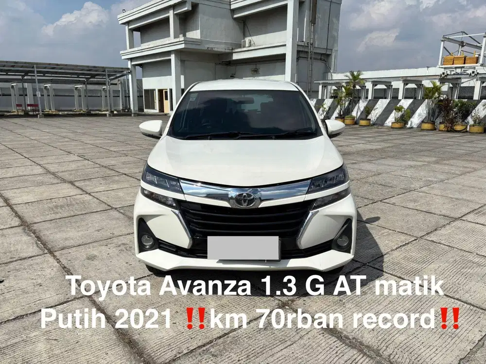‼️km 70rban record‼️ Toyota Avanza 1.3 G AT matik Putih 2021