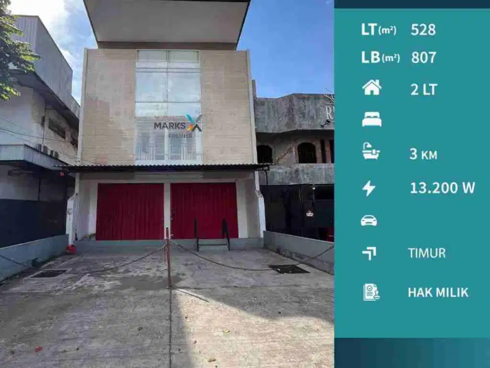 Disewakan Ruang Usaha Luas Eks Kantor Di Poros Letjen S. Parman, Malang