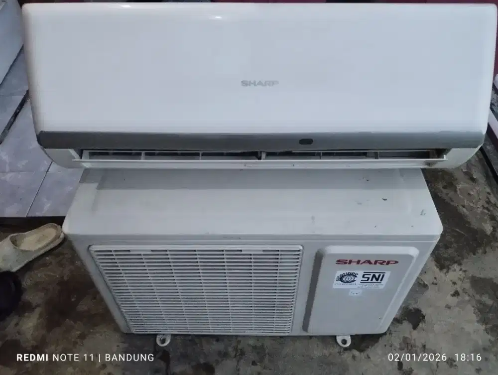 AC sharp lowwatt  1/2pk+pasang garansi