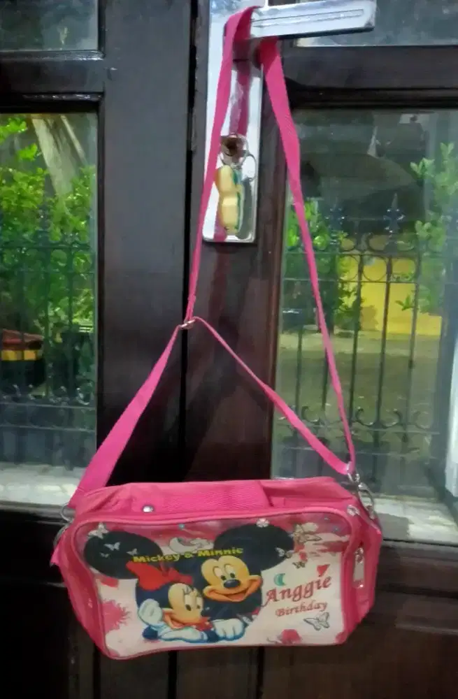 Tas Mickey warna pink