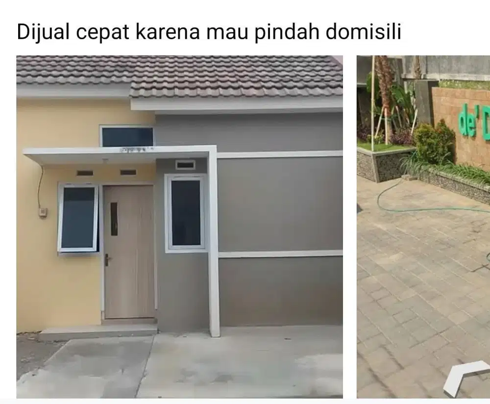 Jual cepat karena pindah domisili