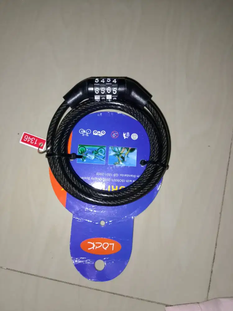 gembok kabel kombinasi empat digit