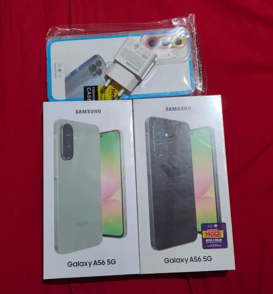 Jual hp BARU SAMSUNG A56 5G GARANSI RESMI 1TAHUN Free adaptor n case