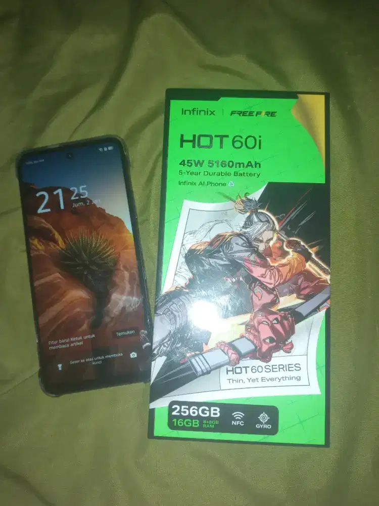 DIJUAL INFINIX HOT60i 16/256GB MASIH PEMAKAIAN 2 BULAN