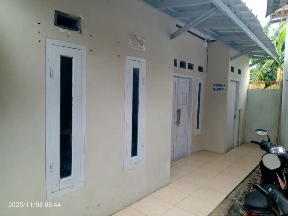Kontrakan sewa rumah petak 1 kamar tidur