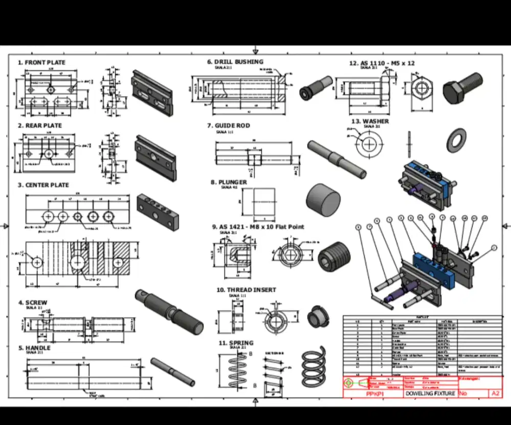 Kursus Software SOLIDWORK, Inventor, dan SketchUp.