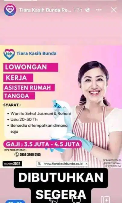 Ready Baby Sitter ART dan Perawat Lansia bisa diantar, ada garansi