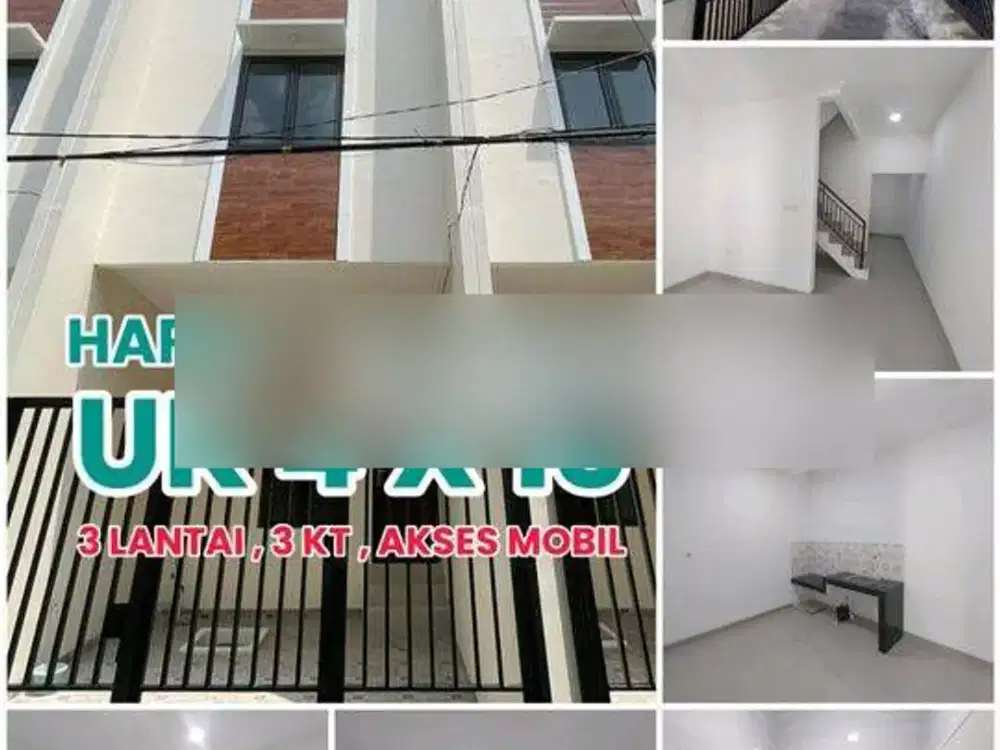 2 Unit Rumah Baru 3 Lantai Akses Mobil Di Duri Kepa