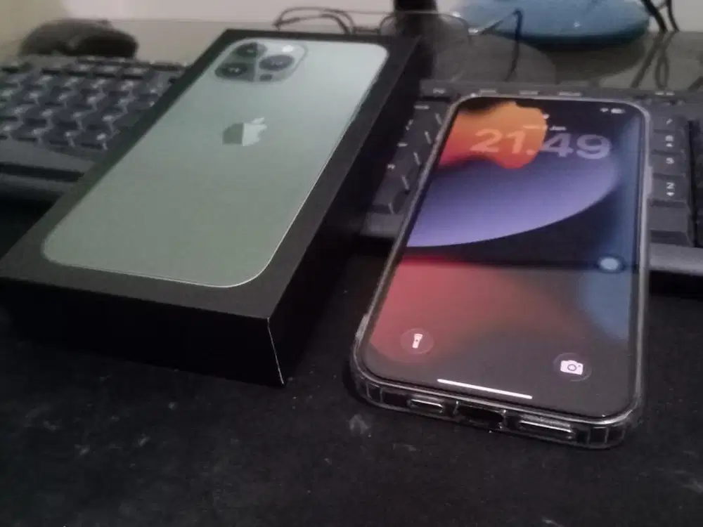 Iphone 13 Promax 256 warna green BH 84 IBOX