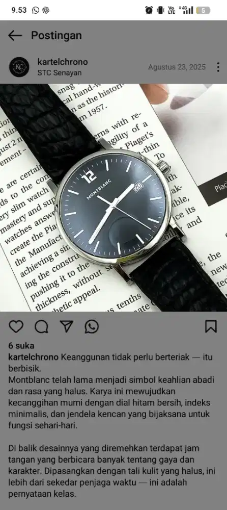 Jual Jam Tangan Montblanc