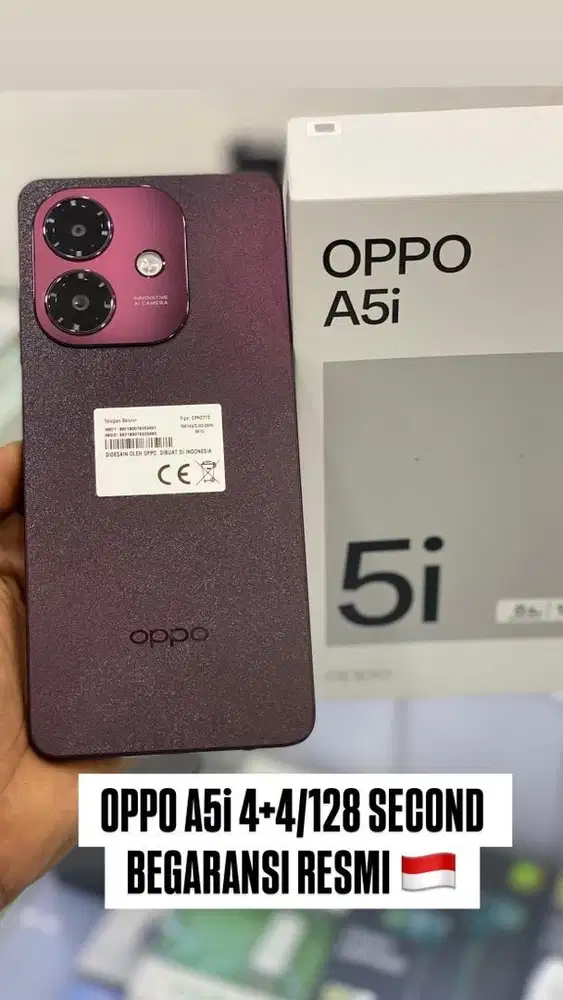 OPPO A5i 4+4/128GB SECOND BERGARANSI RESMI