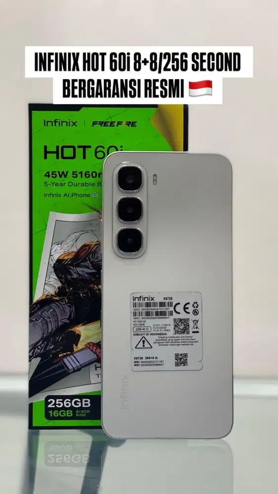 INFINIX HOT 60i 8+8/256 SECOND BERGARANSI RESMI