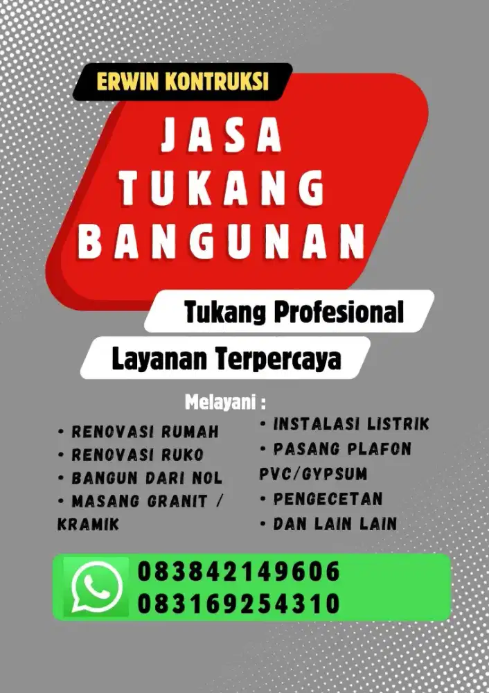 JASA TUKANG BANGUNAN