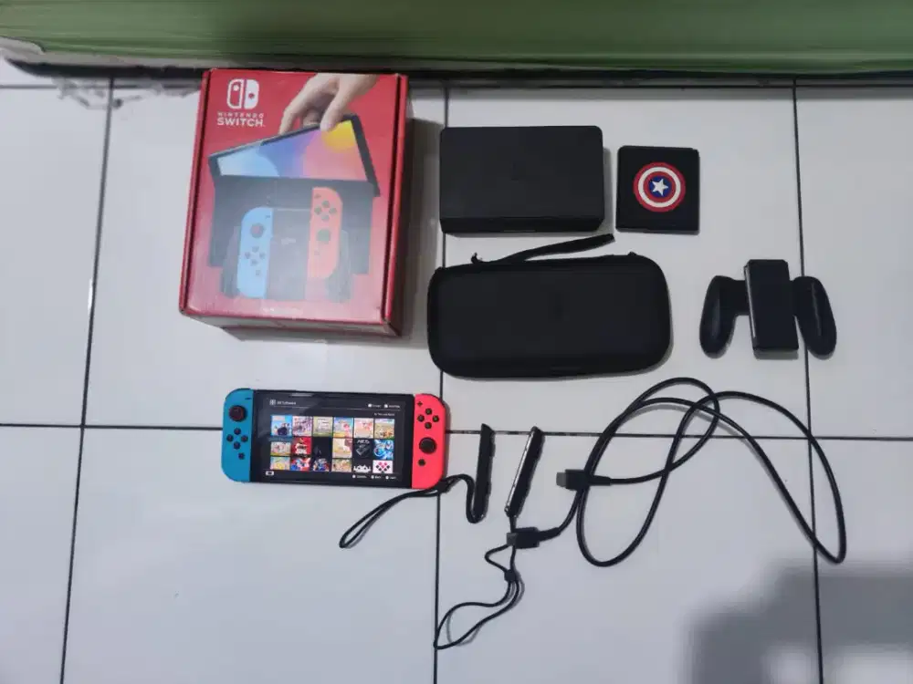 Nintendo Switch Second OLED  256 gb, Neon Blue Red