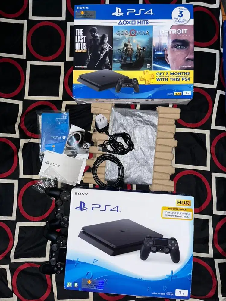 PS4 slim bundle sony indo seri2218B hdd 1 tb H3N 11.02 bdjb