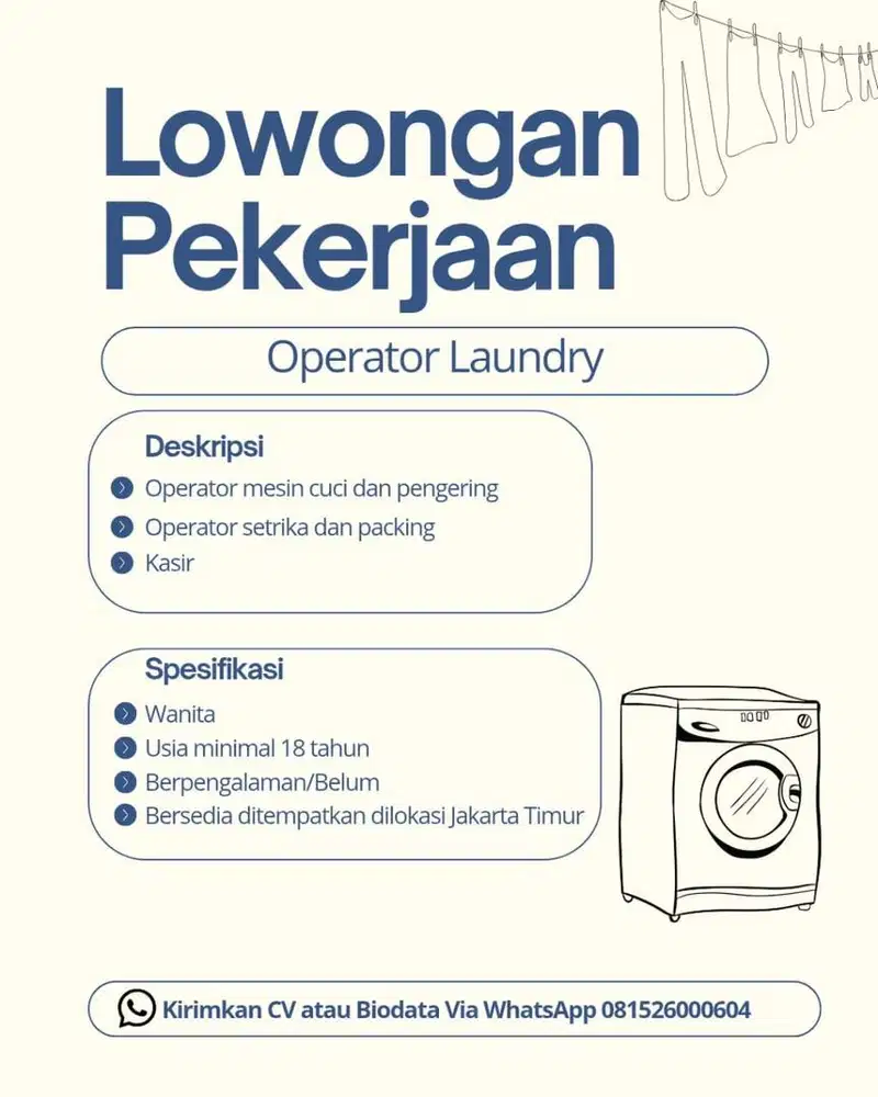 Operator Laundry