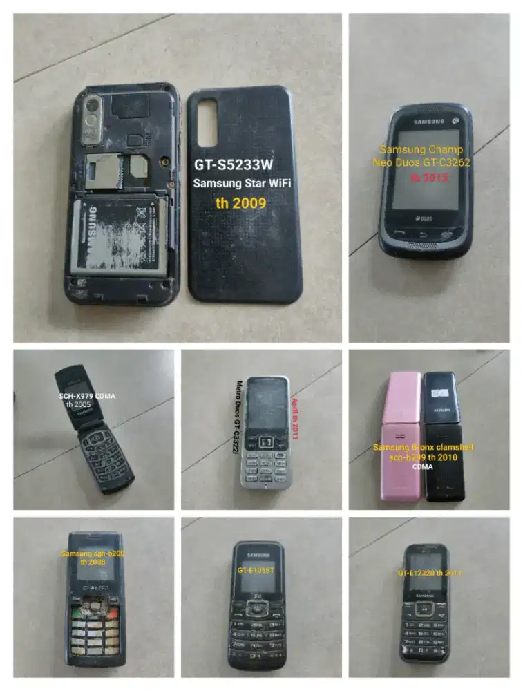 Samsung zadul borongan 9 unit rusak2 minus2