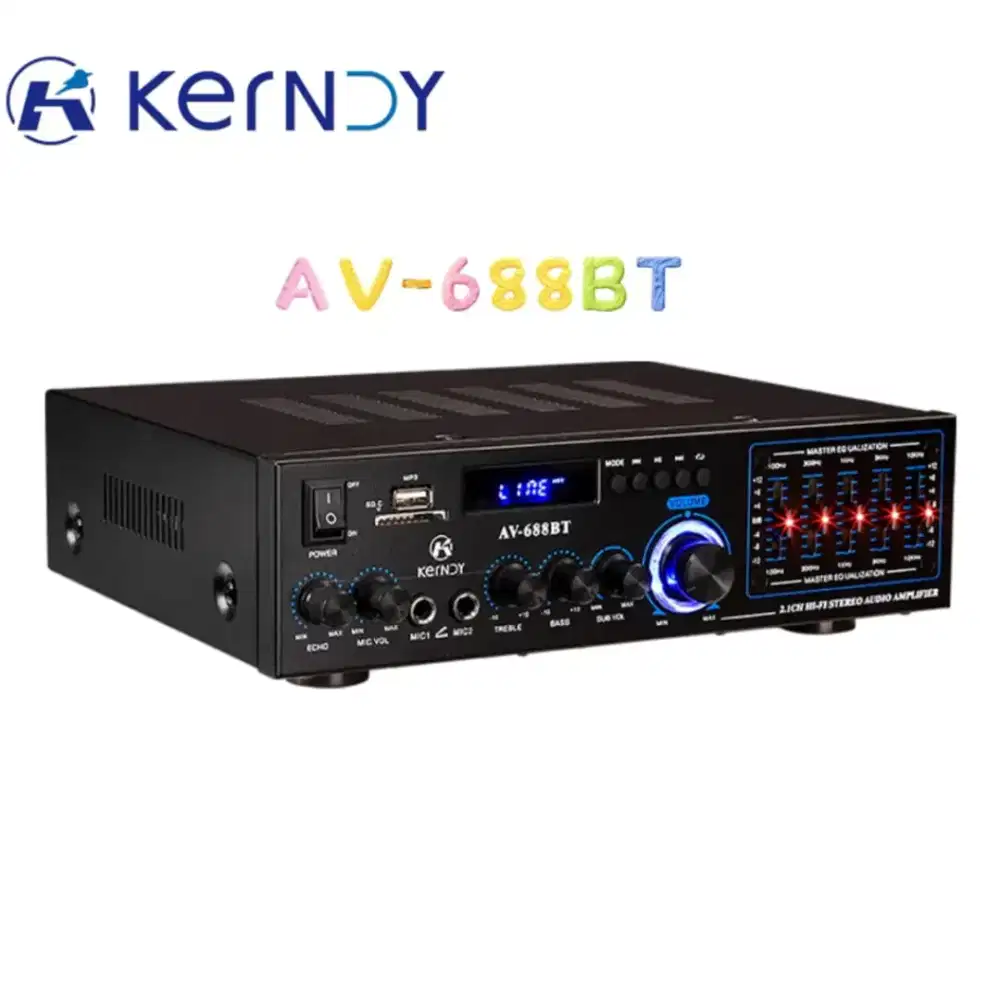 Amplifier KERNDY Bluetooth 5.2 EQ Audio AV688bt