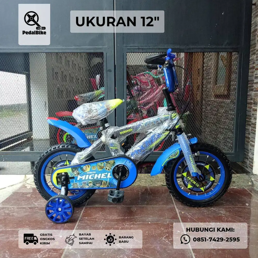 Sepeda Anak ukuran 12 BARU