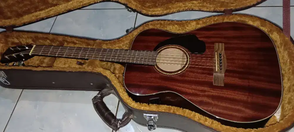 Fender akustik elektrik ccc60s  all mahogani type concert