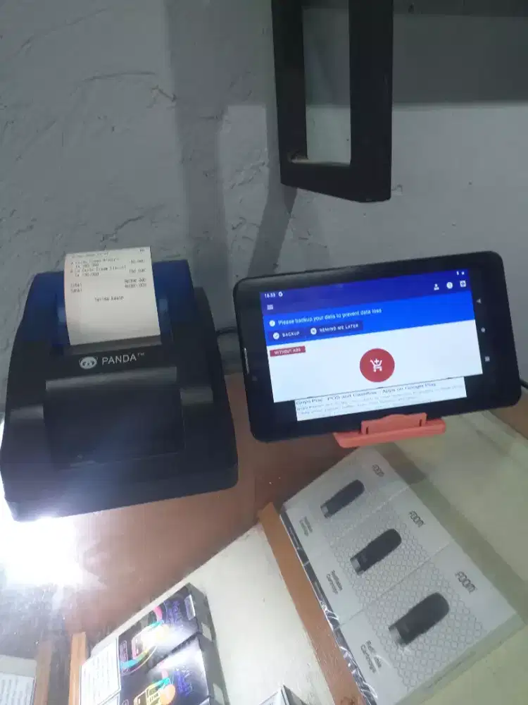 Mesin kasir tab android lengkap siap pakai